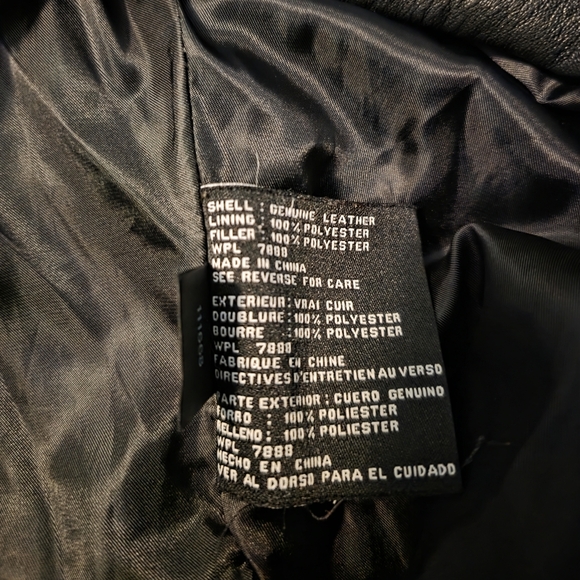 Michael Kors Genuine Black Leather Jacket - Picture 8 of 8